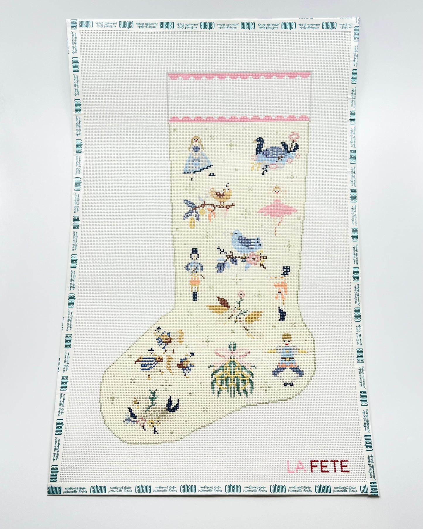 12 Days of Christmas Cream Stocking