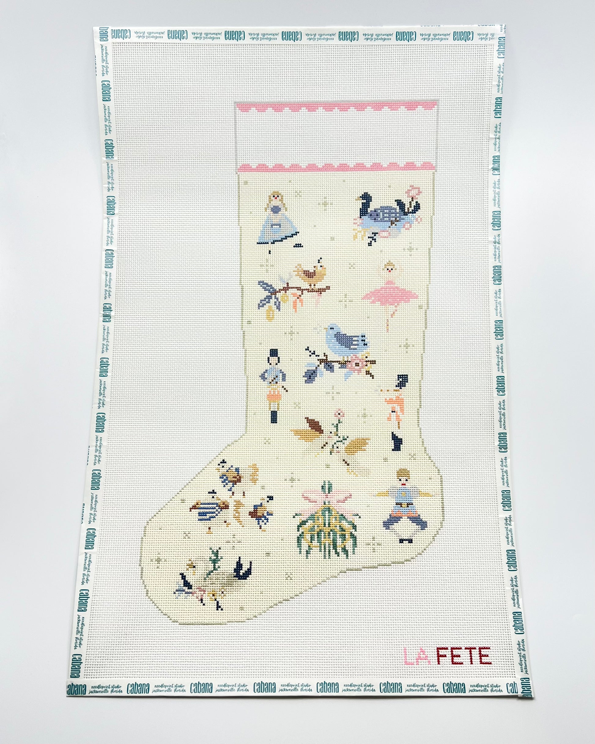12 Days of Christmas Cream Stocking