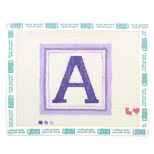 Letter Coaster - A - Purple