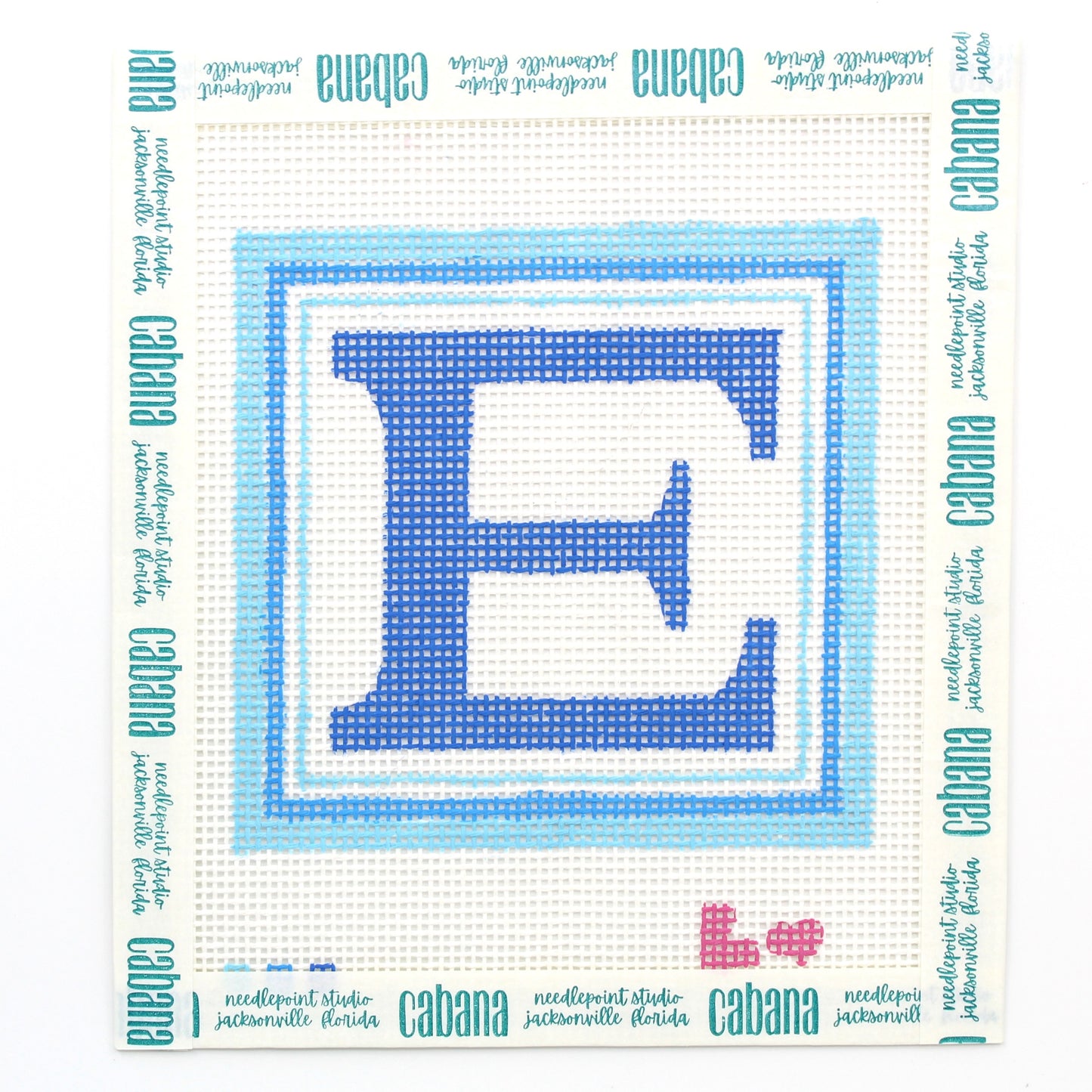 Letter Coaster - E - Blue