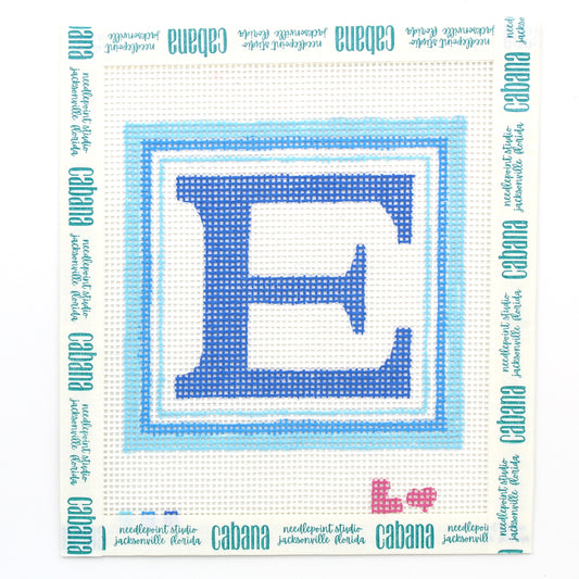 Letter Coaster - E - Blue
