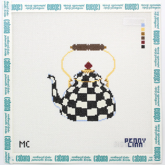 Mackenzie Childs Courtly Check Tea Kettle
