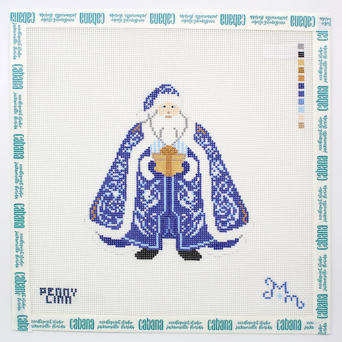 Chinoiserie Santa - Blue