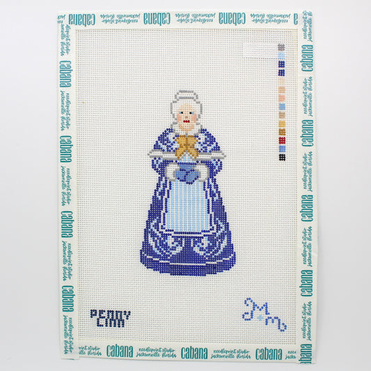 Chinoiserie Mrs. Clause - Blue