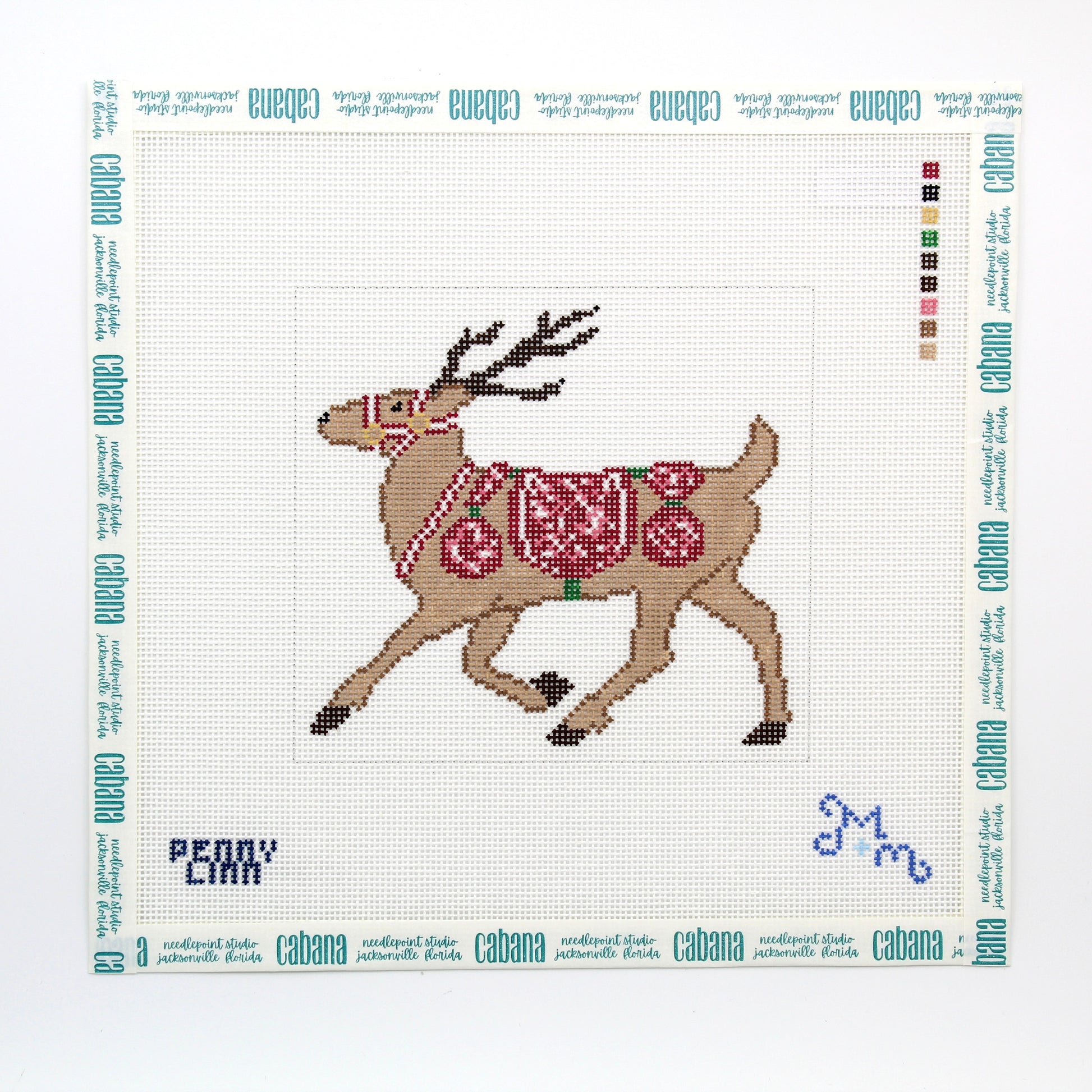 Chinoiserie Reindeer - Red
