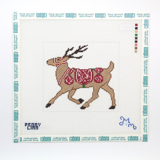 Chinoiserie Reindeer - Red