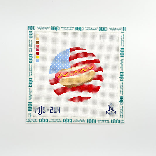 American Flag Hot Dog