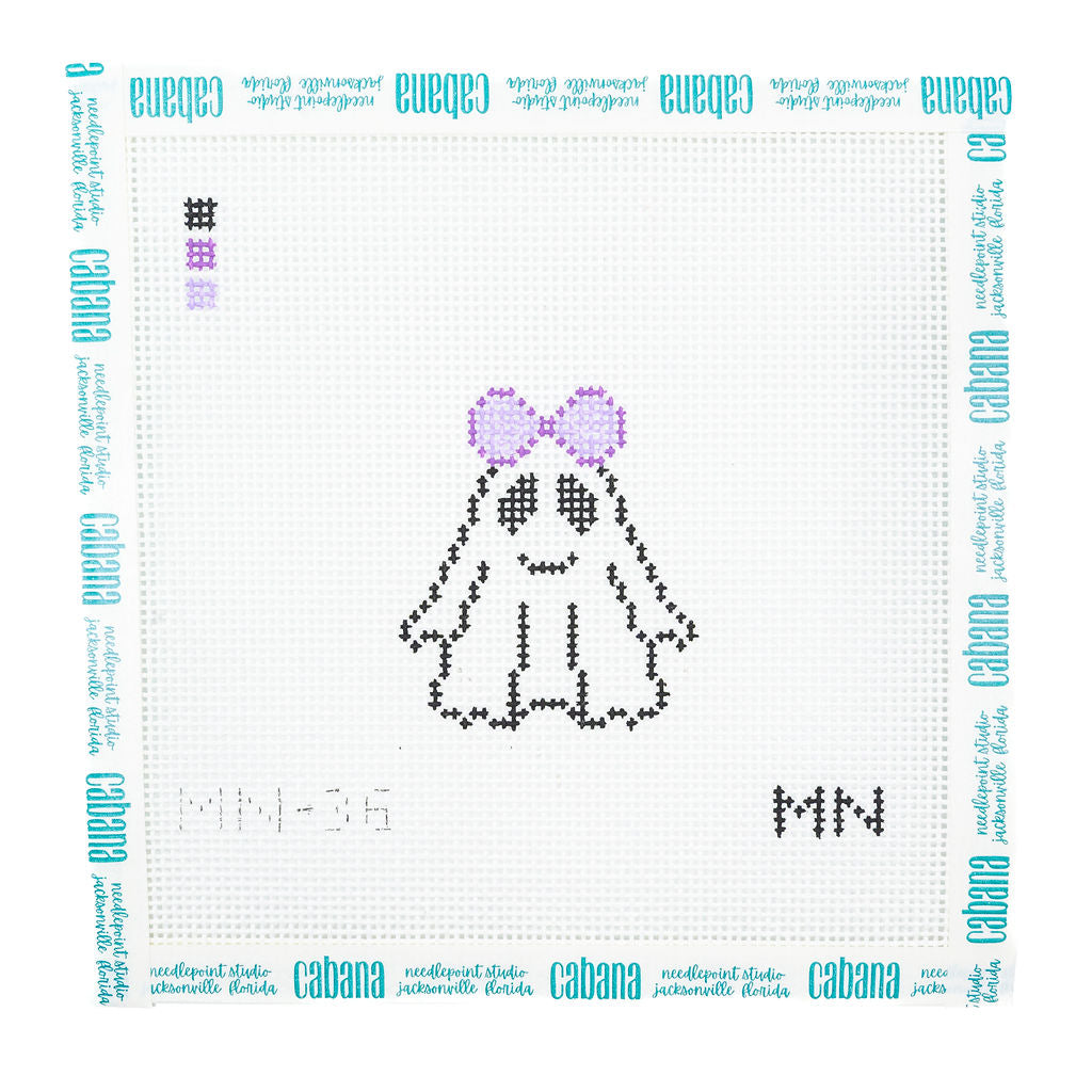 Ghost with Purple Bow