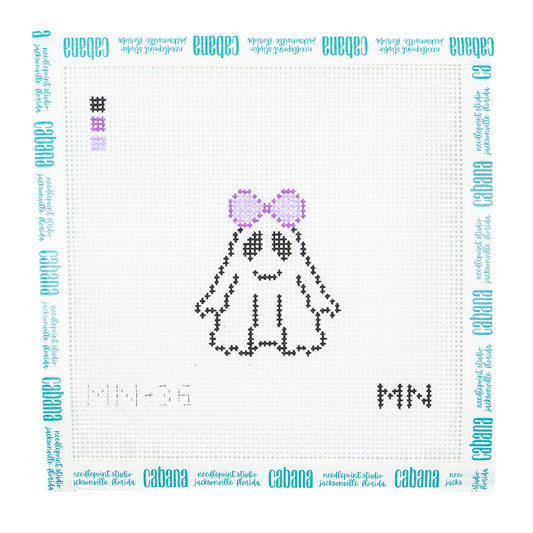 Ghost with Purple Bow
