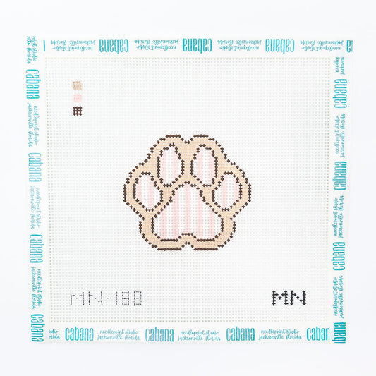 Pink Stripe Paw