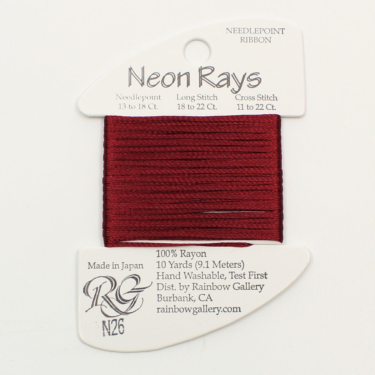 Neon Rays N26 Burgundy