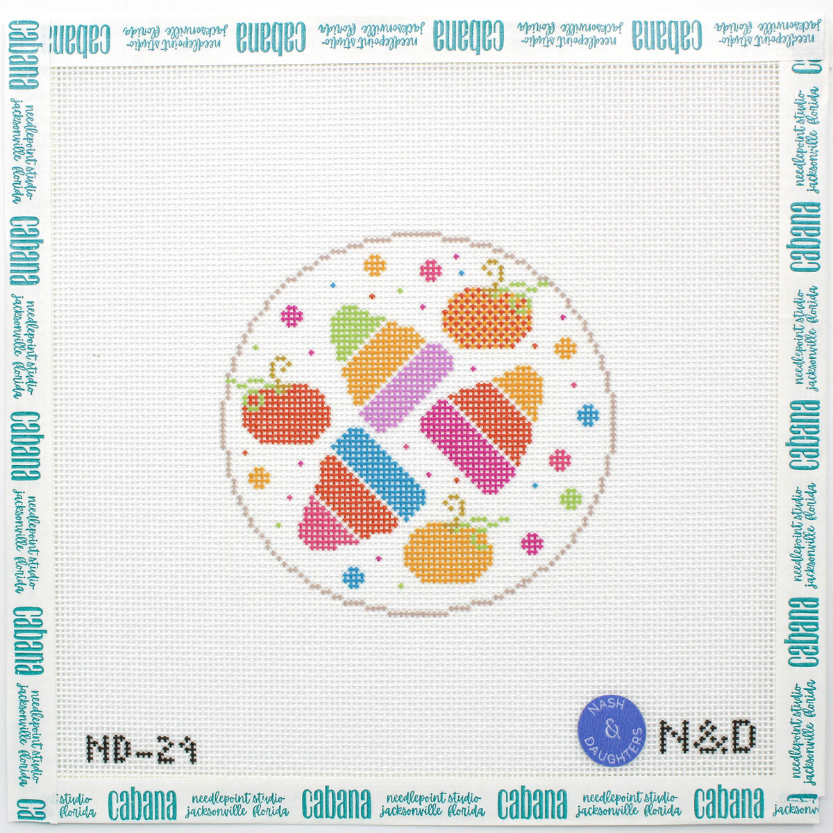Colorful Candy Corn Round