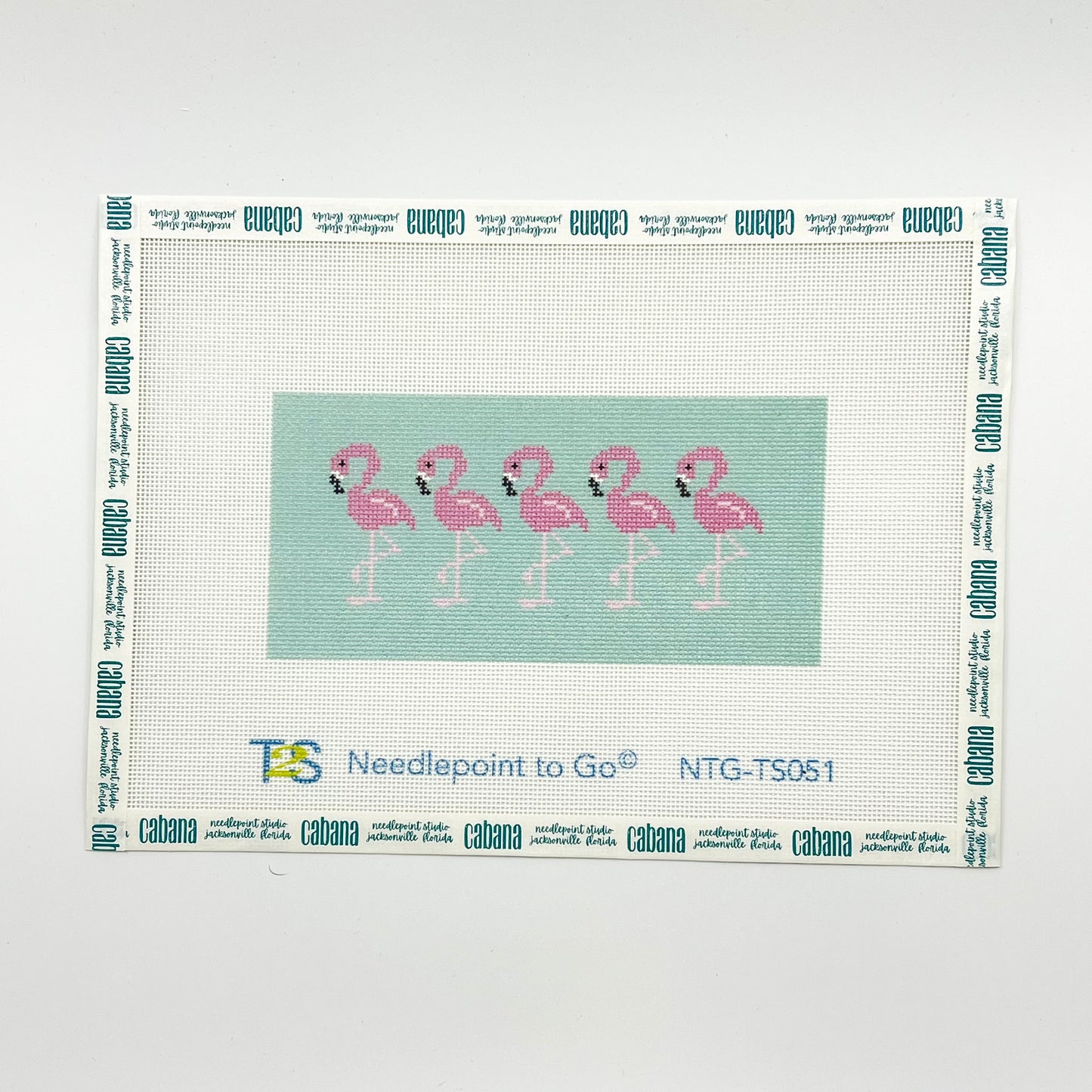 Pink Flamingo on Aqua Insert