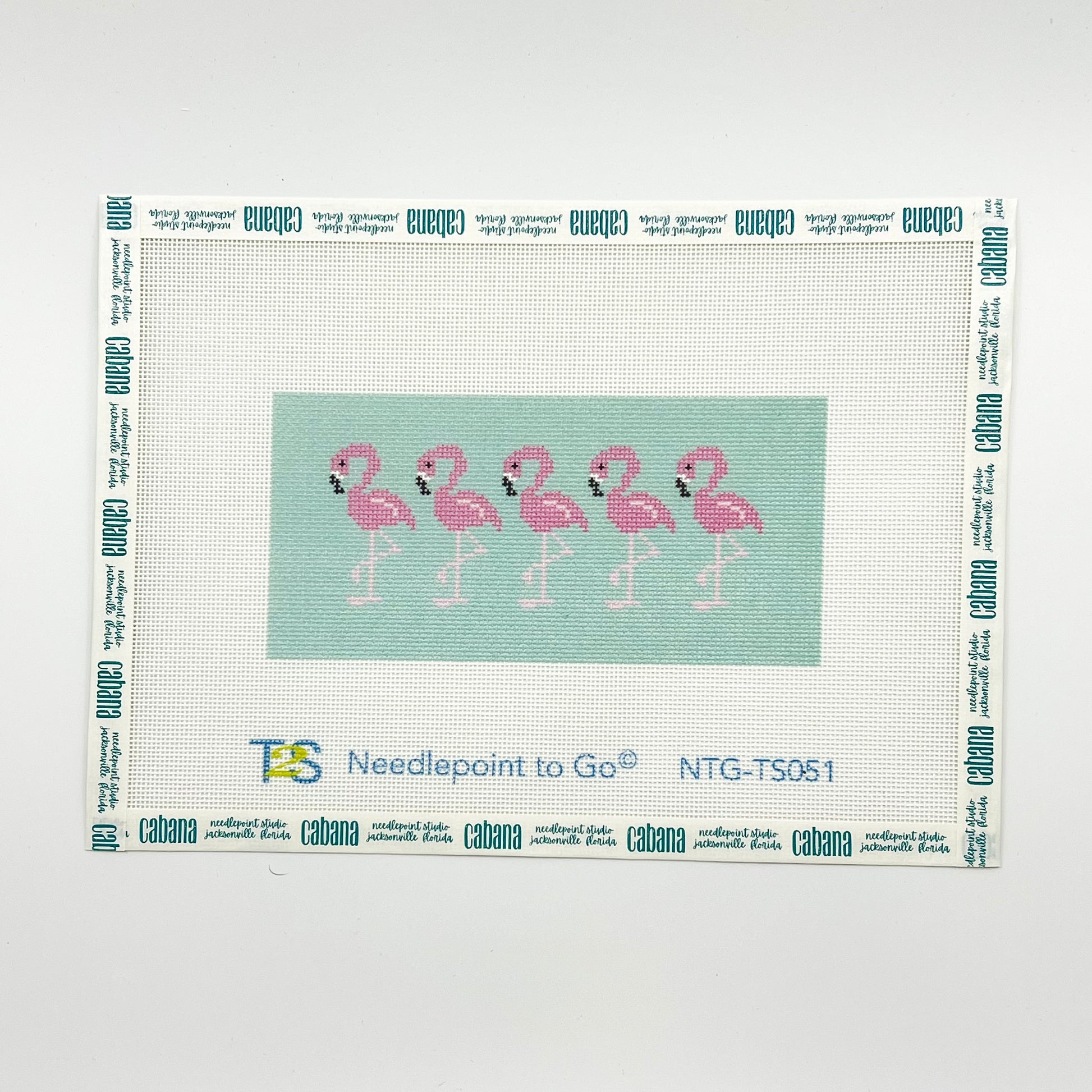 Pink Flamingo on Aqua Insert