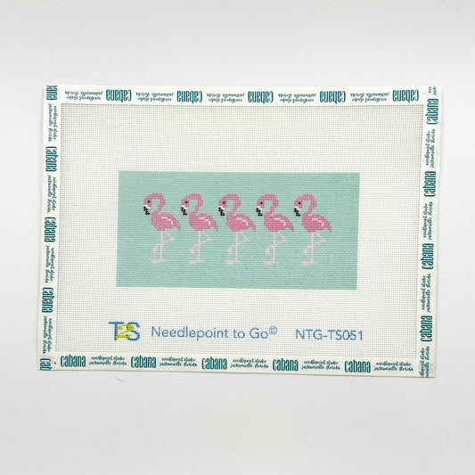 Pink Flamingo on Aqua Insert