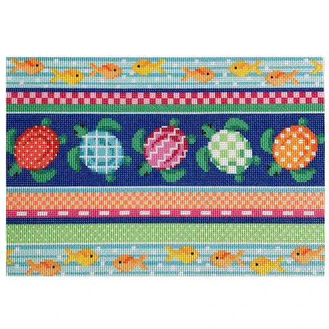 Sea Turtle Collage Clutch