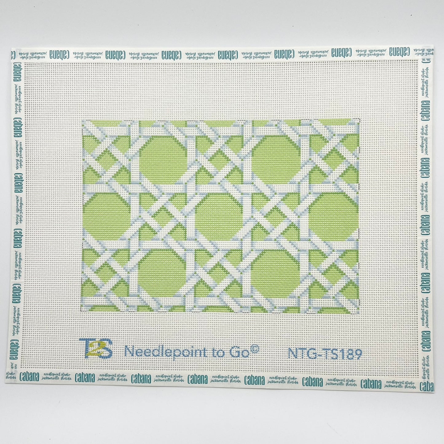 Lime Caning Pattern Clutch