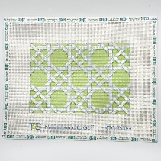 Lime Caning Pattern Clutch