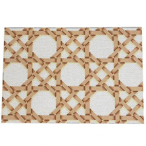 Wicker Caning Pattern Clutch (Trunk Show)