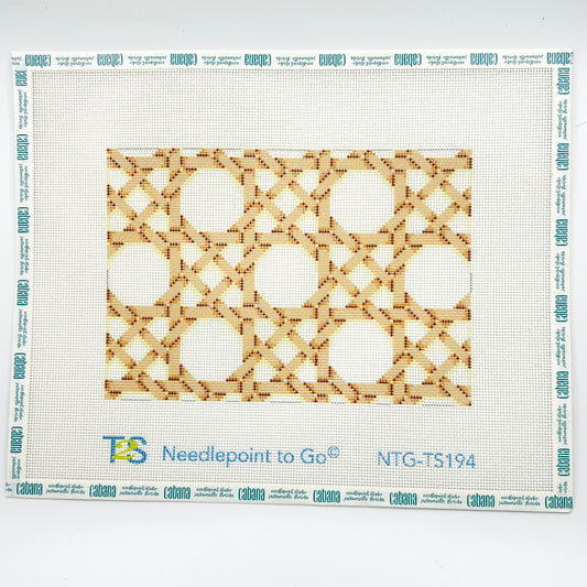 Wicker Caning Pattern Clutch
