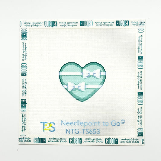White Bow Mini Heart