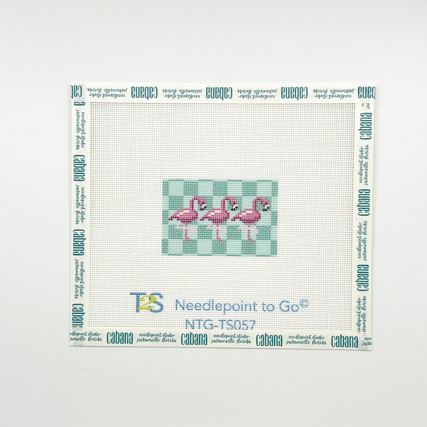 Flamingos on Aqua Insert