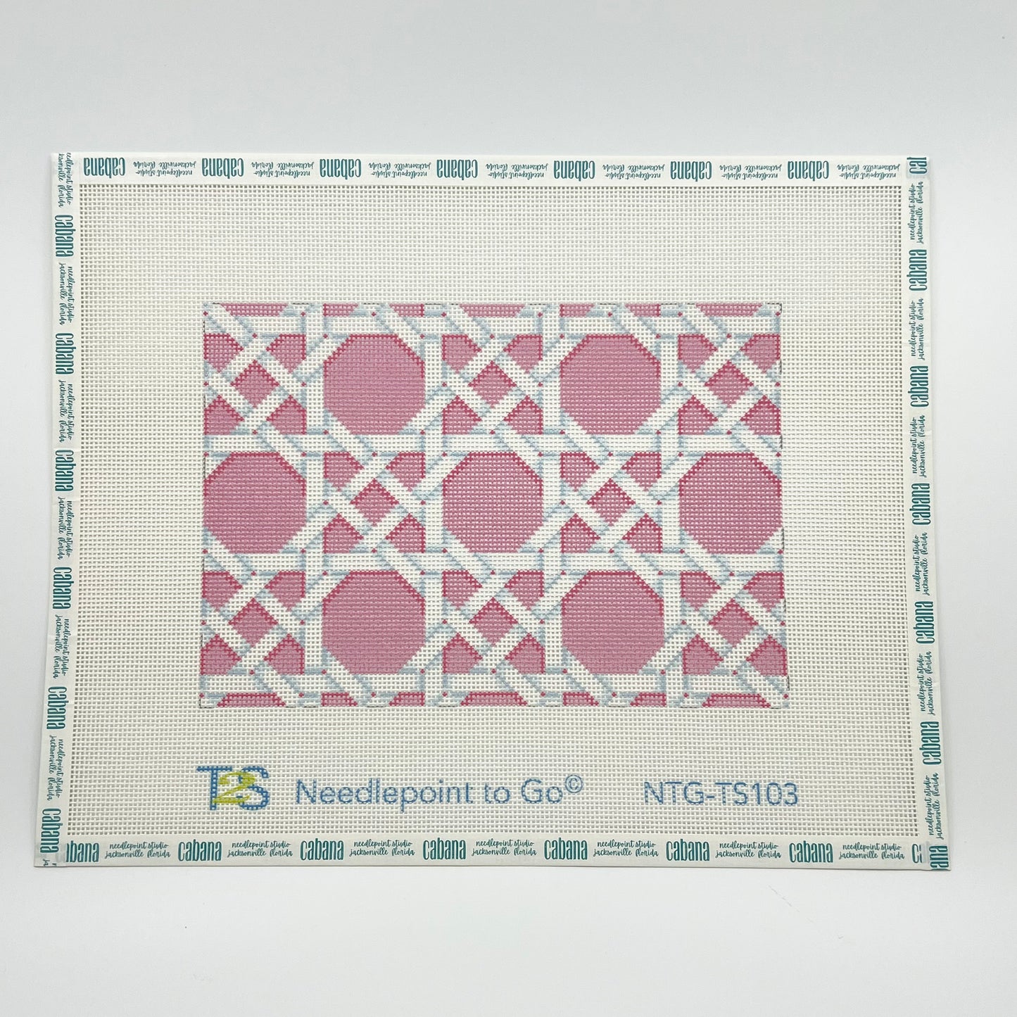 Pink Caning Pattern Clutch