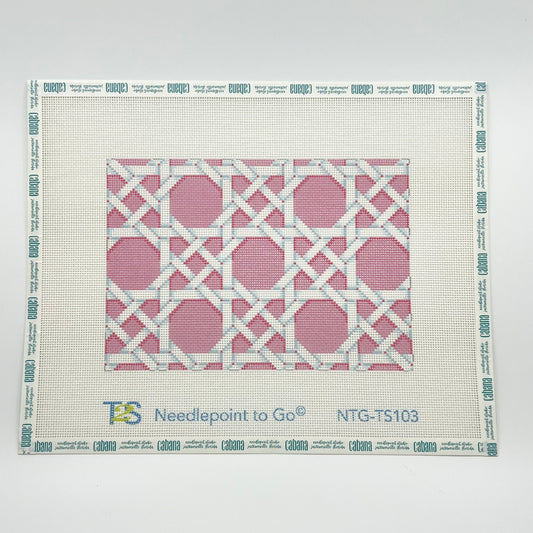 Pink Caning Pattern Clutch