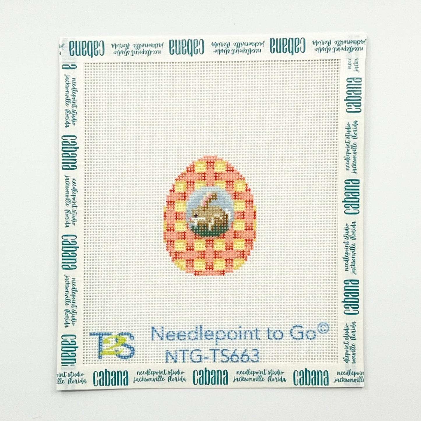 Bunny Coral Lattice Mini Egg