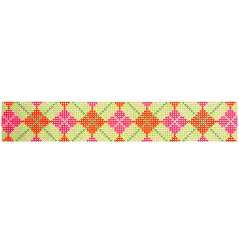 Pink Argyle Key Fob (Trunk Show)