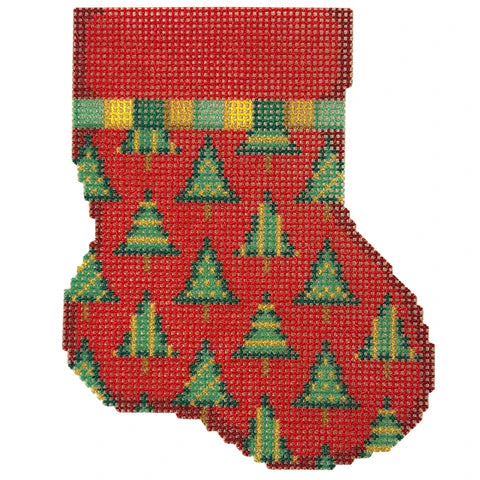Trees Repeat Mini Sock
