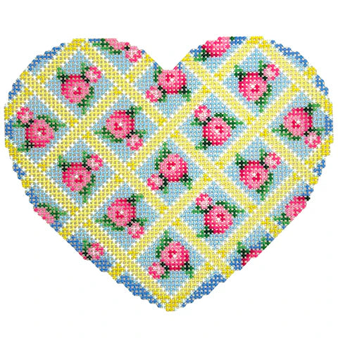 Rose Lattice Large Heart