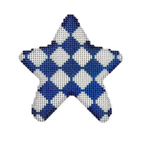 Blue Harlequin Mini Star