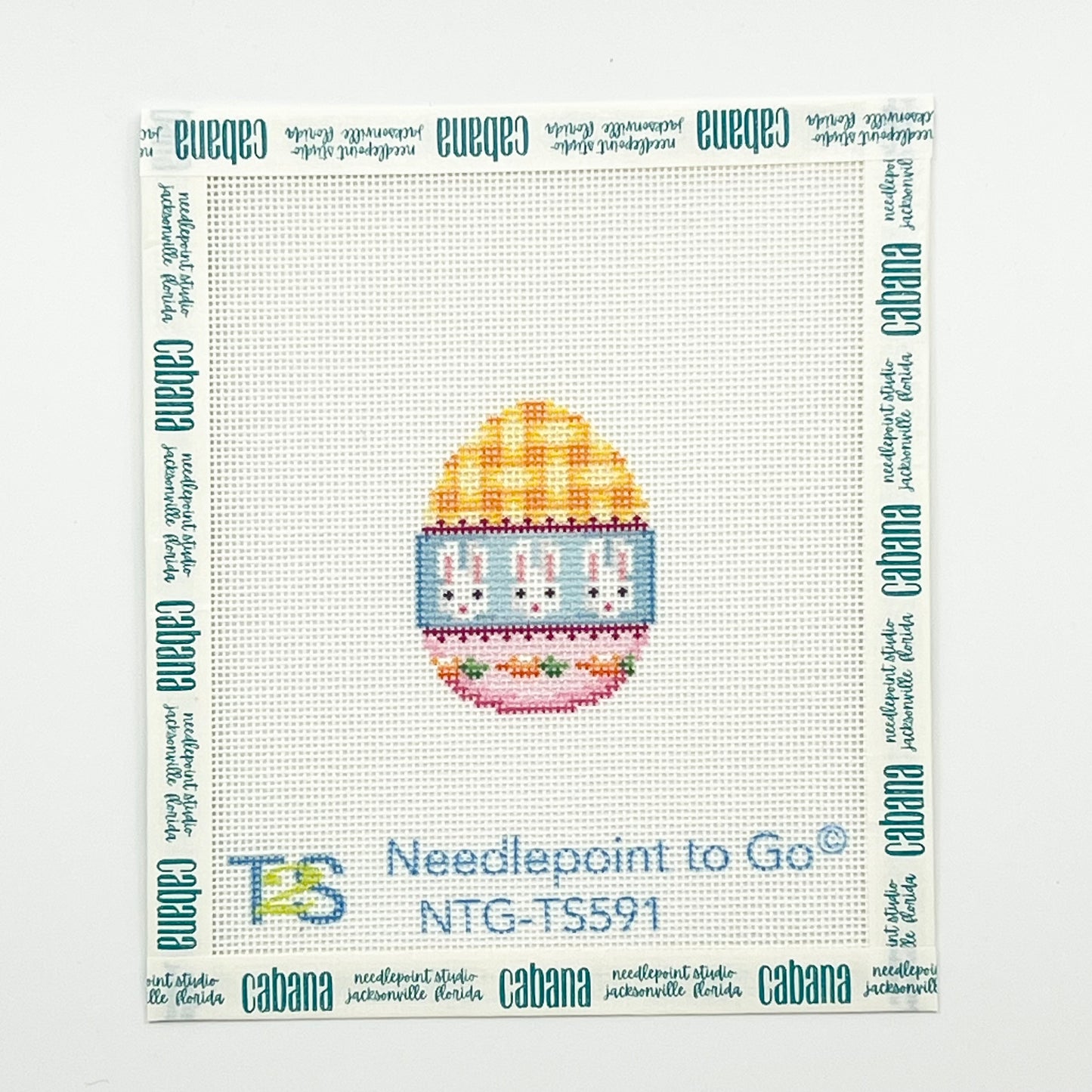 Gingham Bunnies Mini Egg