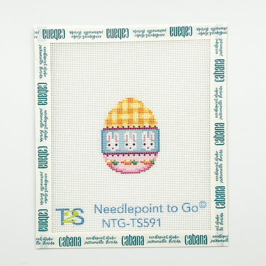 Gingham Bunnies Mini Egg