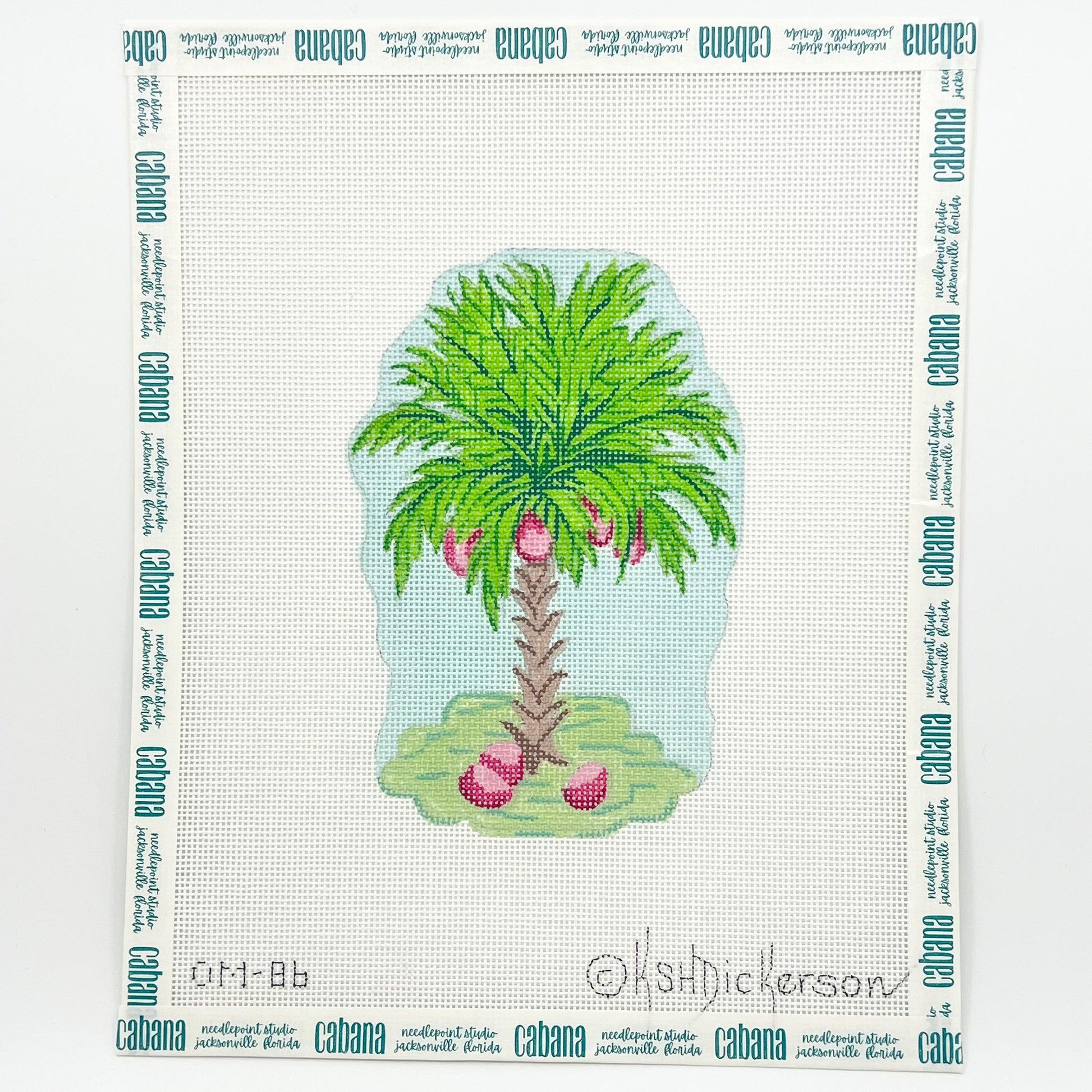 Palm Tree with Pink Coconuts