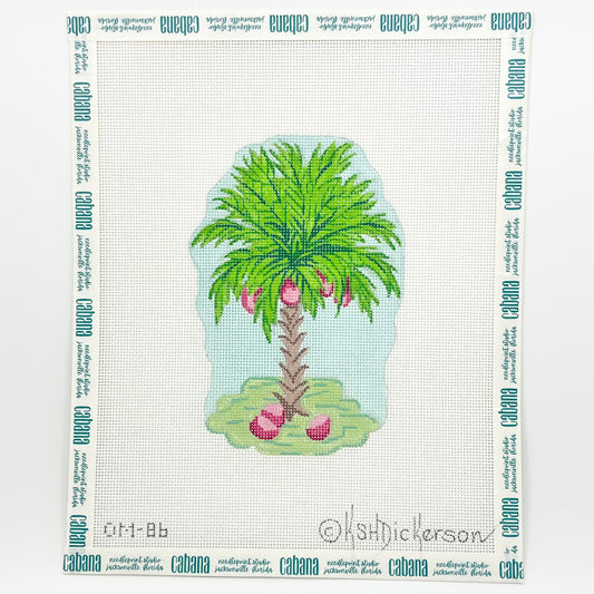 Palm Tree with Pink Coconuts