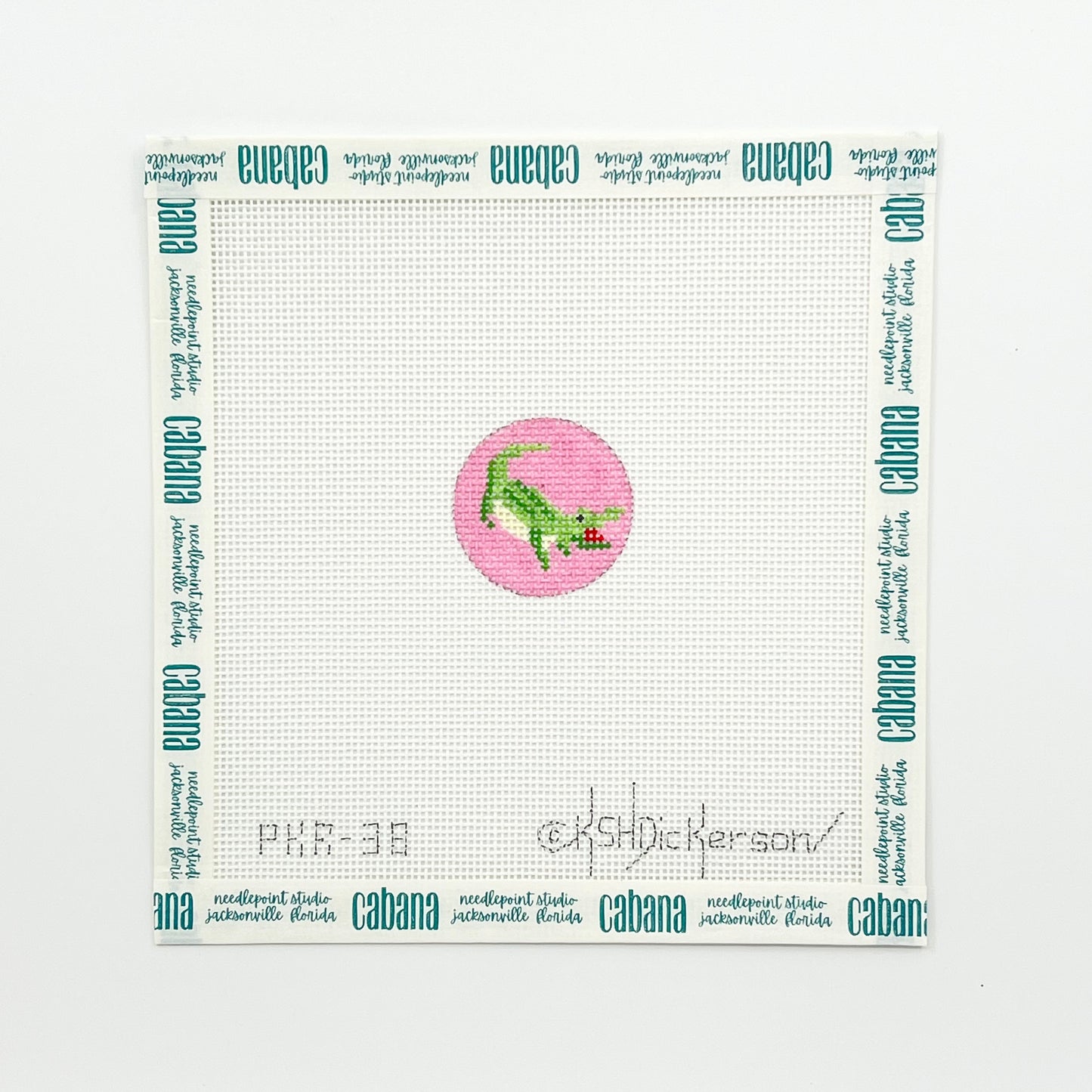 Preppy Gator Key Fob Insert