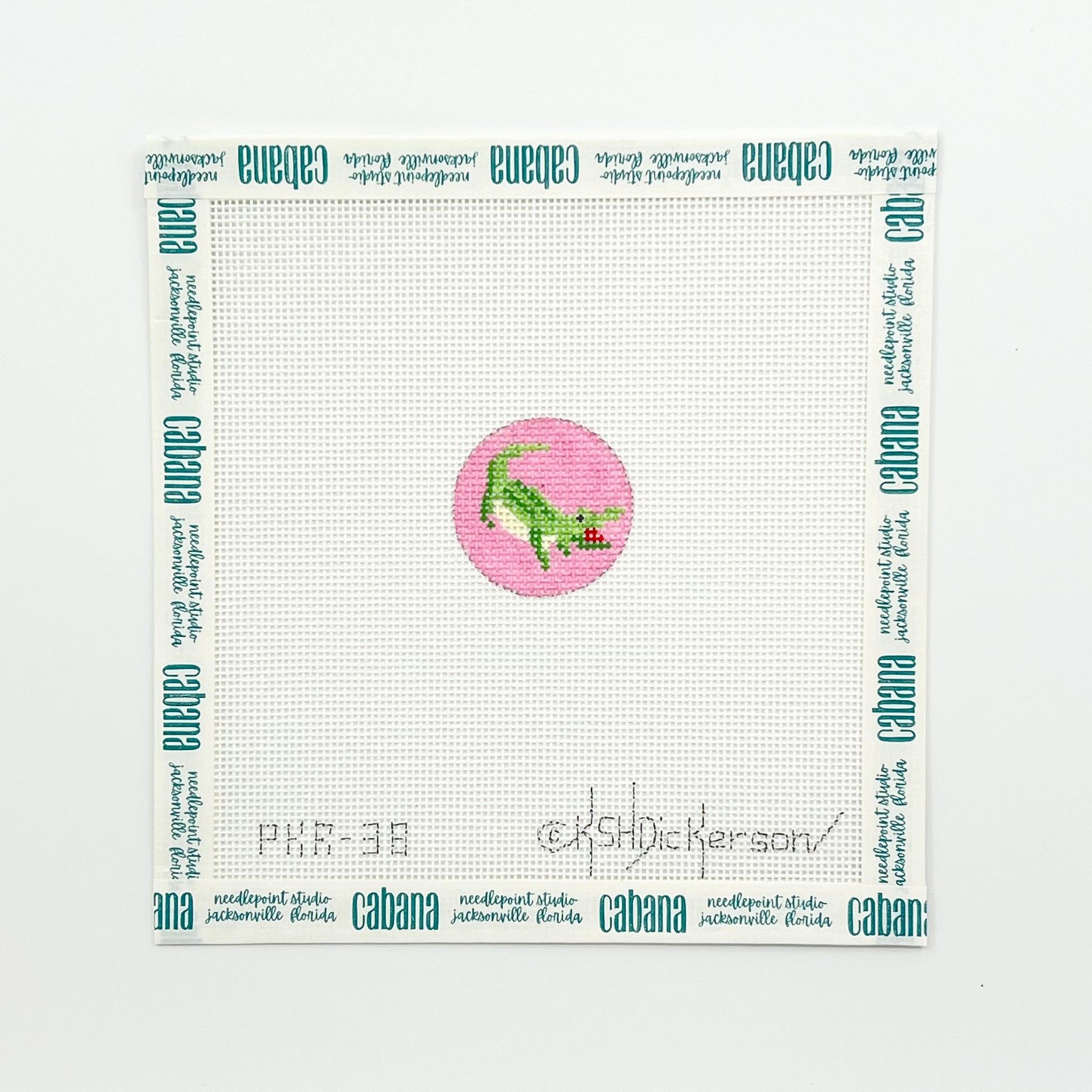 Preppy Gator Key Fob Insert