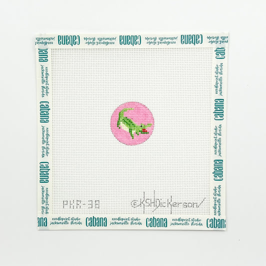 Preppy Gator Key Fob Insert