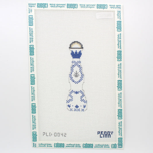 Blue & White Tequila Bottle