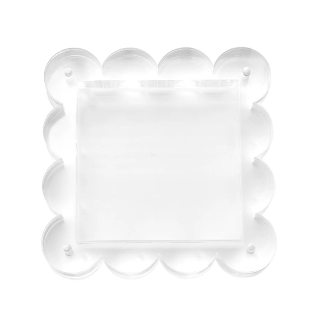 4" Scallop Acrylic Frame