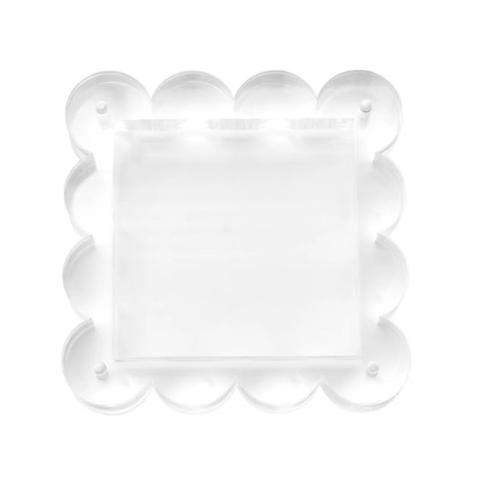 4" Scallop Acrylic Frame