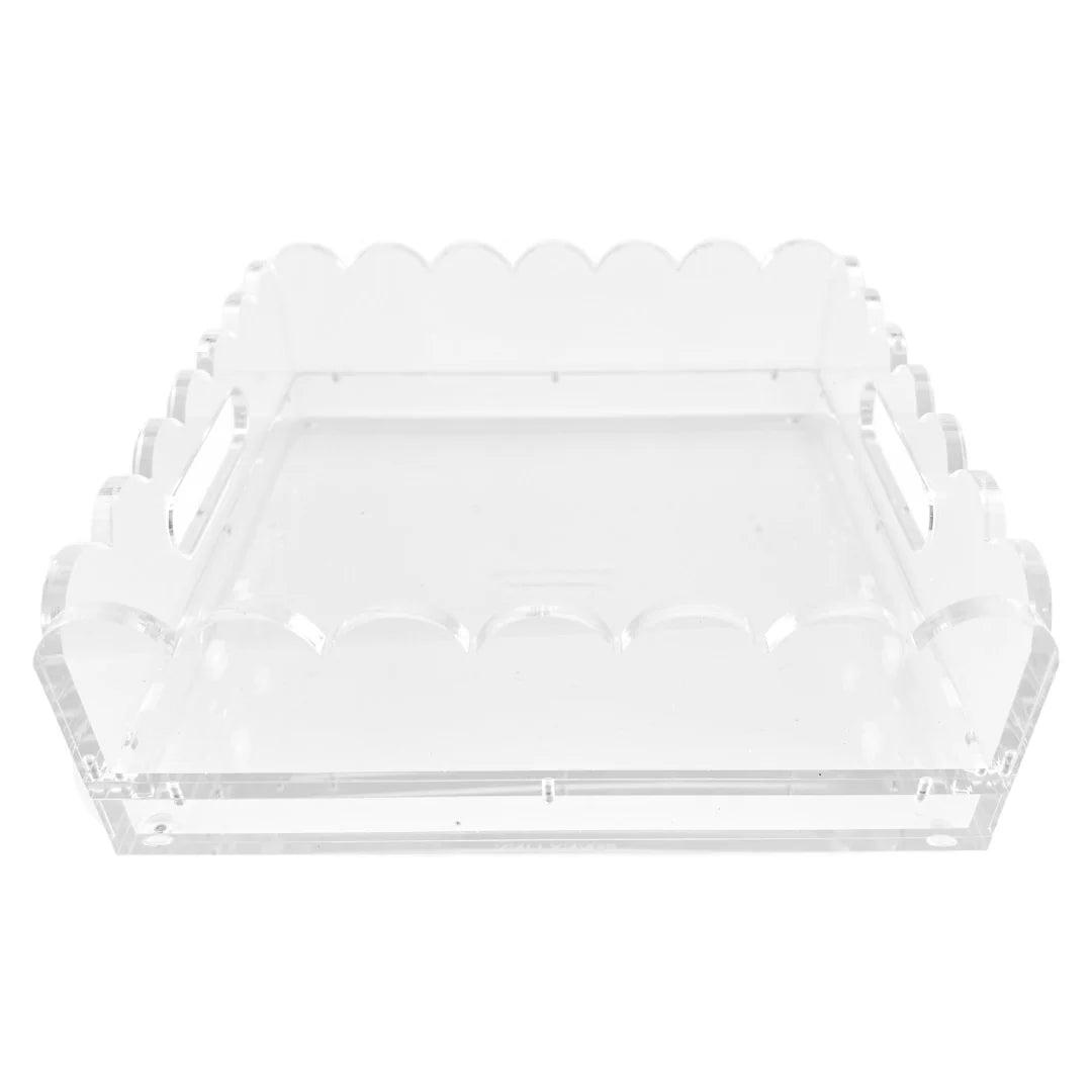 8" x 8" Scallop Acrylic Tray