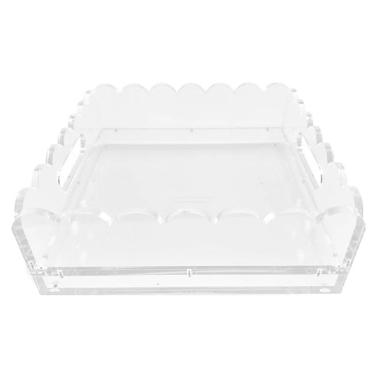8" x 8" Scallop Acrylic Tray