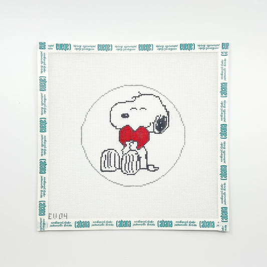 Snoopy Hugging Heart
