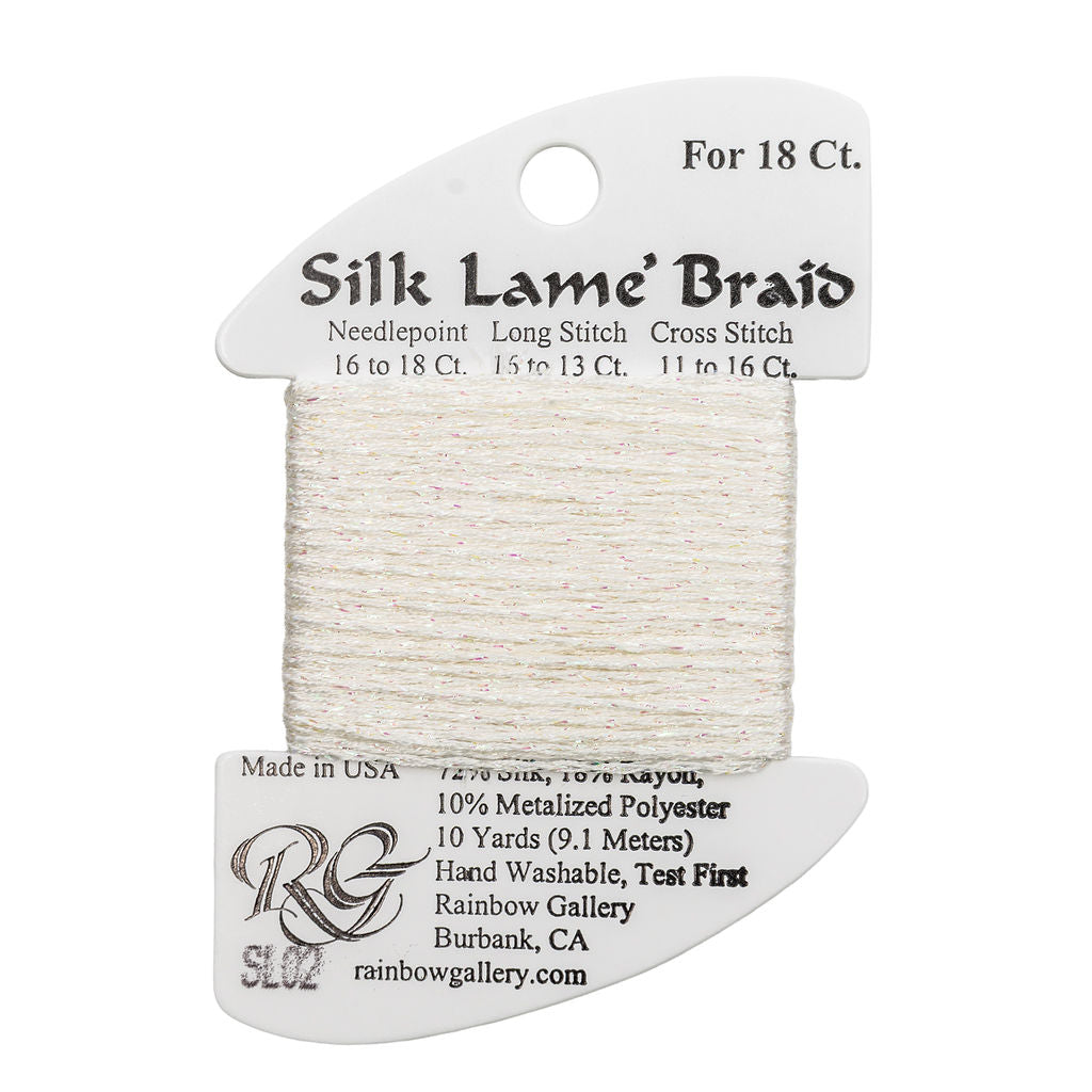 Silk Lame Braid SL02 White