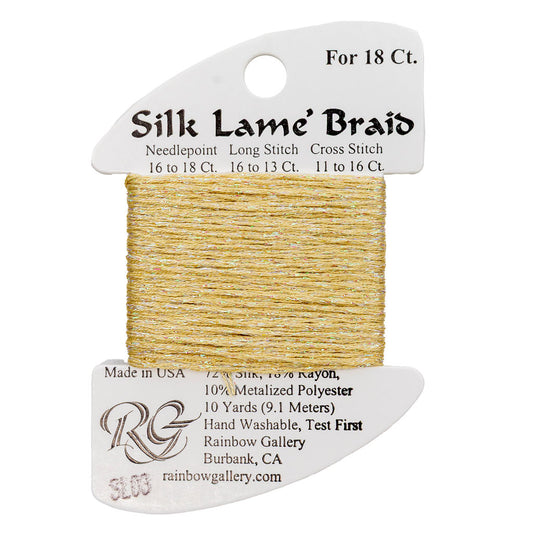 Silk Lame Braid SL03 Ecru