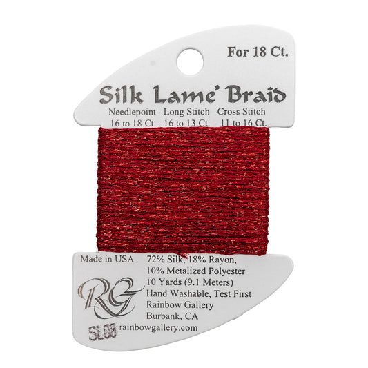 Silk Lame Braid SL08 Red