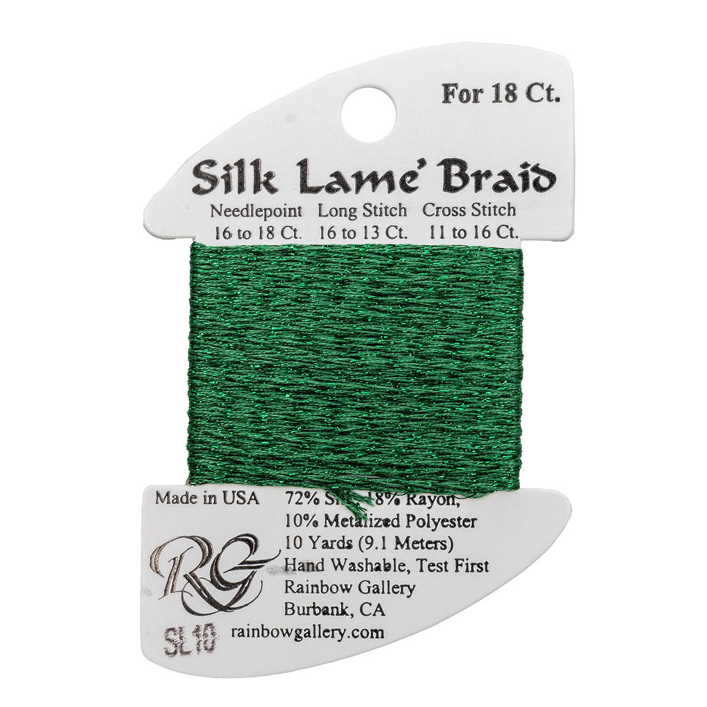 Silk Lame Braid SL10 Green